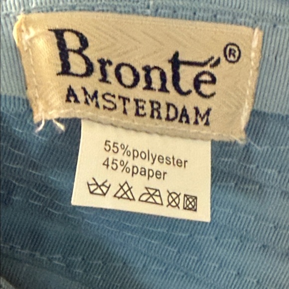 Brontë Amsterdam Blue and Gray a Women's large foldable Sun Hat 👒 - Picture 5 of 16